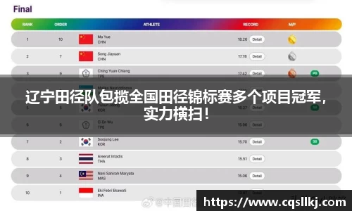 辽宁田径队包揽全国田径锦标赛多个项目冠军，实力横扫！